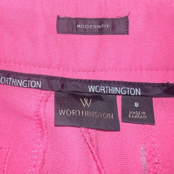Worthington- Pink modern fit capri pants - Picture 6 of 6